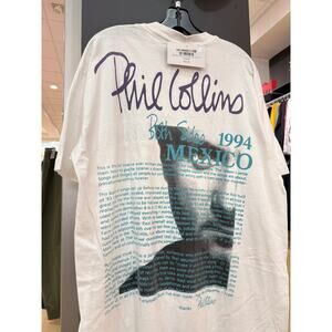1994 Phil Collins Both Sides 90s Vintage Mexico Concert Bootleg Tour Tee Shirt